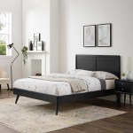 Marlee Wood Queen Platform Bed With Splayed Legs