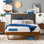 Willow Wood Queen Platform Bed With Angular Frame - Image 25