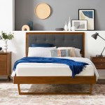 Willow Wood Queen Platform Bed With Angular Frame - Image 24
