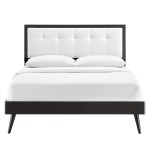 Willow Wood Queen Platform Bed With Splayed Legs - Image 22