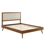 Willow Wood Queen Platform Bed With Splayed Legs - Image 33