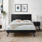 Alana Wood Full Platform Bed With Splayed Legs - Image 11
