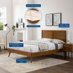 Marlee Wood King Platform Bed With Splayed Legs - Image 25