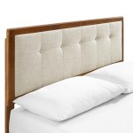 Willow Wood Full Platform Bed With Angular Frame - Image 10