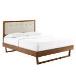 Willow Wood King Platform Bed With Angular Frame - Image 4