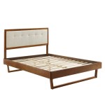 Willow Wood King Platform Bed With Angular Frame - Image 7