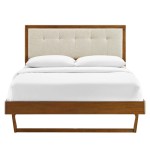 Willow Wood King Platform Bed With Angular Frame - Image 9