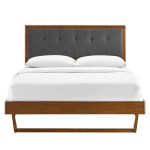 Willow Wood King Platform Bed With Angular Frame - Image 22