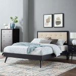 Willow Wood King Platform Bed With Splayed Legs - Image 11