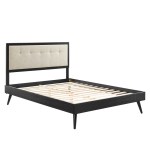 Willow Wood King Platform Bed With Splayed Legs - Image 7