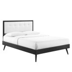 Willow Wood King Platform Bed With Splayed Legs - Image 17
