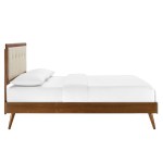Willow Wood King Platform Bed With Splayed Legs - Image 34