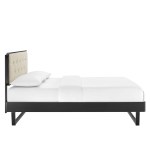 Bridgette Wood Full Platform Bed With Angular Frame - Image 8