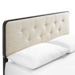 Bridgette Wood Full Platform Bed With Angular Frame - Image 10