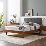 Bridgette Wood Full Platform Bed With Angular Frame - Image 37