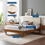 Bridgette Wood Twin Platform Bed With Angular Frame - Image 3