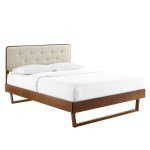 Bridgette Wood Twin Platform Bed With Angular Frame - Image 2