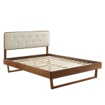Bridgette Wood Twin Platform Bed With Angular Frame - Image 7