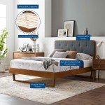 Bridgette Wood Twin Platform Bed With Angular Frame - Image 25