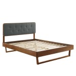 Bridgette Wood Twin Platform Bed With Angular Frame - Image 20