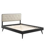 Bridgette Wood Full Platform Bed With Splayed Legs - Image 7