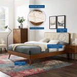 Bridgette Wood Full Platform Bed With Splayed Legs - Image 16