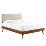 Bridgette Wood Full Platform Bed With Splayed Legs - Image 17