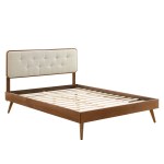 Bridgette Wood Full Platform Bed With Splayed Legs - Image 20