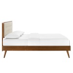 Bridgette Wood Full Platform Bed With Splayed Legs - Image 21