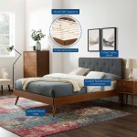 Bridgette Wood Full Platform Bed With Splayed Legs - Image 29
