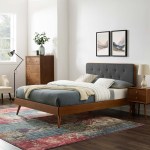 Bridgette Wood Full Platform Bed With Splayed Legs - Image 37