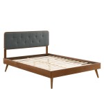 Bridgette Wood Full Platform Bed With Splayed Legs - Image 33