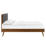 Bridgette Wood Full Platform Bed With Splayed Legs - Image 34