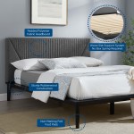 Dakota 3 Piece Upholstered Bedroom Set in Blue - Image 4