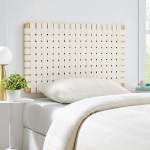 Sparta Weave Wall-Mount Vegan Leather Twin Headboard - Image 9