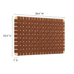 Sparta Weave Wall-Mount Vegan Leather Twin Headboard - Image 13