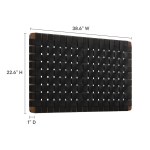 Sparta Weave Wall-Mount Vegan Leather Twin Headboard - Image 21