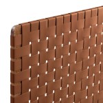 Sparta Weave Wall-Mount Vegan Leather Twin Headboard - Image 32