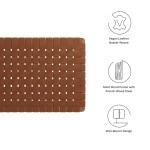 Sparta Weave Wall-Mount Vegan Leather Twin Headboard - Image 28