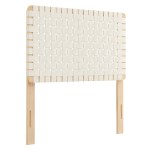 Sparta Weave Vegan Leather Twin Headboard - Image 2