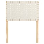 Sparta Weave Vegan Leather Twin Headboard - Image 7