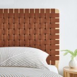 Sparta Weave Vegan Leather Twin Headboard - Image 20