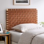 Sparta Weave Vegan Leather Twin Headboard - Image 19