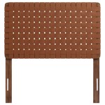 Sparta Weave Vegan Leather Twin Headboard - Image 33