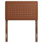 Sparta Weave Vegan Leather Twin Headboard - Image 34