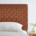 Sparta Weave Vegan Leather Twin Headboard - Image 38