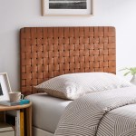 Sparta Weave Vegan Leather Twin Headboard - Image 37
