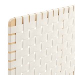 Sparta Weave Vegan Leather Full Headboard - Image 8