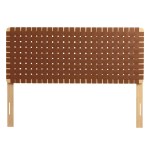 Sparta Weave Vegan Leather Full Headboard - Image 14