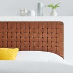 Sparta Weave Vegan Leather Full Headboard - Image 34